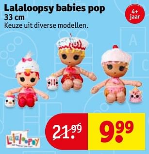 Aanbiedingen Lalaloopsy babies pop - Huismerk - Kruidvat - Geldig van 14/11/2017 tot 19/11/2017 bij Kruidvat
