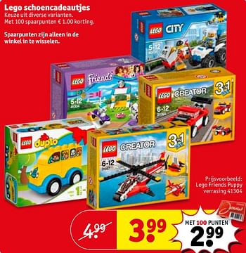 Aanbiedingen Lego schoencadeautjes - Lego - Geldig van 14/11/2017 tot 19/11/2017 bij Kruidvat