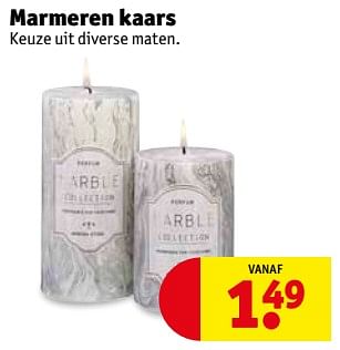 Aanbiedingen Marmeren kaars - Huismerk - Kruidvat - Geldig van 14/11/2017 tot 19/11/2017 bij Kruidvat