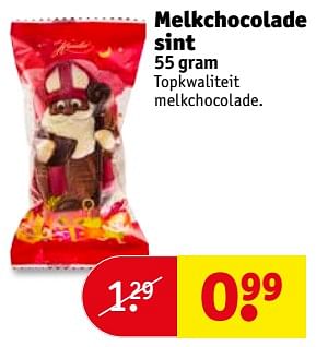 Aanbiedingen Melkchocolade sint - Huismerk - Kruidvat - Geldig van 14/11/2017 tot 19/11/2017 bij Kruidvat