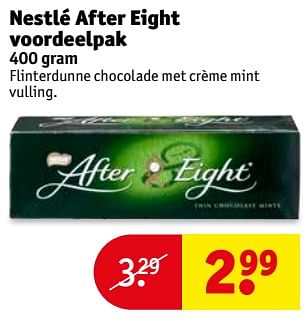 Aanbiedingen Nestlé after eight voordeelpak - Nestlé - Geldig van 14/11/2017 tot 19/11/2017 bij Kruidvat