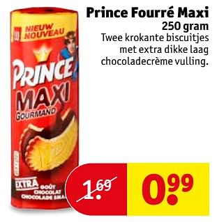 Aanbiedingen Prince fourré maxi - Prince - Geldig van 14/11/2017 tot 19/11/2017 bij Kruidvat