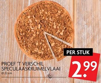Aanbiedingen Proef `t verschil speculaaskruimelvlaai - Huismerk - Deka Markt - Geldig van 16/11/2017 tot 19/11/2017 bij Deka Markt