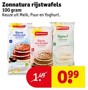 Aanbiedingen Zonnatura rijstwafels - Zonnatura - Geldig van 14/11/2017 tot 19/11/2017 bij Kruidvat