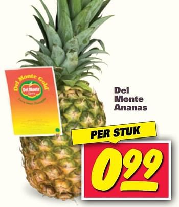 Aanbiedingen Del monte ananas - Del Monte - Geldig van 13/11/2017 tot 18/11/2017 bij Nettorama