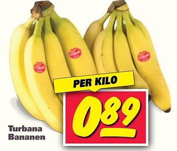 Aanbiedingen Turbana bananen - Turbana - Geldig van 13/11/2017 tot 18/11/2017 bij Nettorama