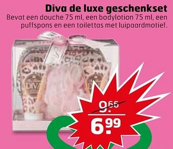 Aanbiedingen Diva de luxe geschenkset - Diva - Geldig van 14/11/2017 tot 26/11/2017 bij Trekpleister