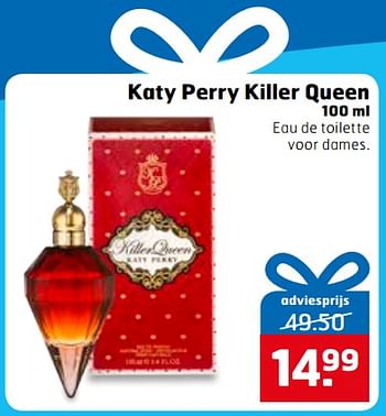 Aanbiedingen Katy perry killer queen 100 ml - Katy Perry - Geldig van 14/11/2017 tot 26/11/2017 bij Trekpleister
