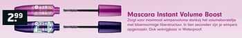 Aanbiedingen Mascara instant volume boost - Essence - Geldig van 14/11/2017 tot 26/11/2017 bij Trekpleister