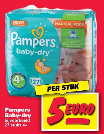 Aanbiedingen Pampers baby-dry - Pampers - Geldig van 13/11/2017 tot 18/11/2017 bij Nettorama