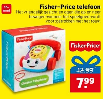 Aanbiedingen Fisher-price telefoon - Fisher-Price - Geldig van 14/11/2017 tot 26/11/2017 bij Trekpleister