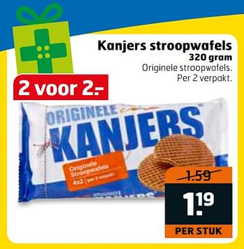 Aanbiedingen Kanjers stroopwafels - Kanjers - Geldig van 14/11/2017 tot 26/11/2017 bij Trekpleister