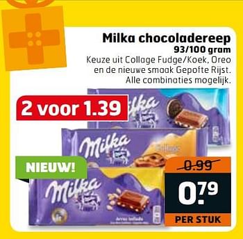 Aanbiedingen Milka chocoladereep - Milka - Geldig van 14/11/2017 tot 26/11/2017 bij Trekpleister
