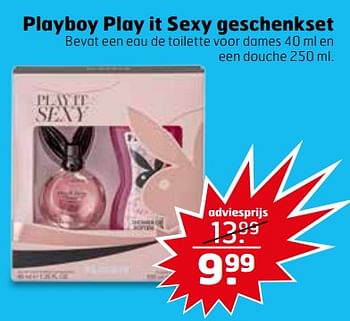 Aanbiedingen Playboy play it sexy geschenkset - Playboy - Geldig van 14/11/2017 tot 26/11/2017 bij Trekpleister