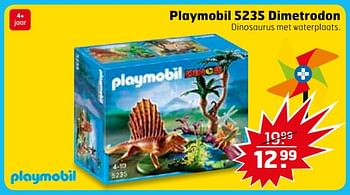 Aanbiedingen Playmobil 5235 dimetrodon - Playmobil - Geldig van 14/11/2017 tot 26/11/2017 bij Trekpleister