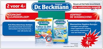 Aanbiedingen Doekjes colour + dirt collector - Dr. Beckmann - Geldig van 14/11/2017 tot 26/11/2017 bij Trekpleister