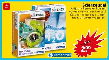 Aanbiedingen Science spel - Clementoni - Geldig van 14/11/2017 tot 26/11/2017 bij Trekpleister