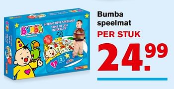 Aanbiedingen Bumba speelmat - Bumba - Geldig van 15/11/2017 tot 15/11/2017 bij Hoogvliet