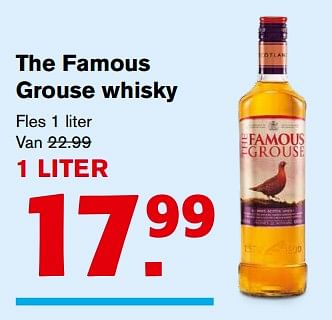Aanbiedingen The famous grouse whisky - The Famous Grouse - Geldig van 15/11/2017 tot 15/11/2017 bij Hoogvliet
