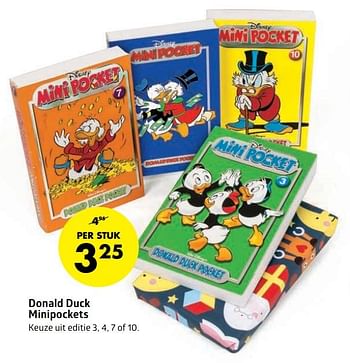 Aanbiedingen Donald duck minipockets - Disney - Geldig van 13/11/2017 tot 05/12/2017 bij Bruna