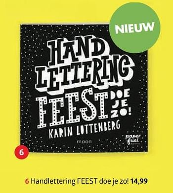 Aanbiedingen Handlettering feest doe je zo! - Huismerk-Bruna - Geldig van 13/11/2017 tot 05/12/2017 bij Bruna