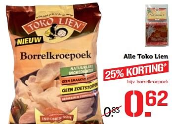 Aanbiedingen Alle toko lien - Toko Lien - Geldig van 20/11/2017 tot 26/11/2017 bij Coop