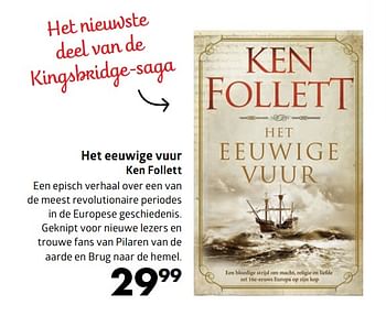 Aanbiedingen Het eeuwige vuur ken follett - Huismerk-Bruna - Geldig van 13/11/2017 tot 05/12/2017 bij Bruna