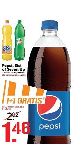 Aanbiedingen Pepsi, sisi of seven up - Huismerk - Coop - Geldig van 20/11/2017 tot 26/11/2017 bij Coop