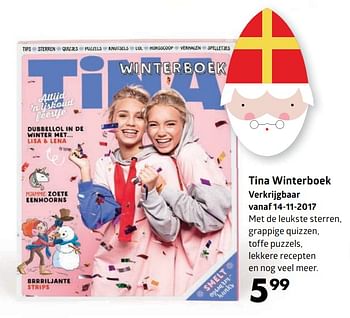 Aanbiedingen Tina winterboek verkrijgbaar - Huismerk-Bruna - Geldig van 13/11/2017 tot 05/12/2017 bij Bruna