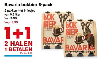Aanbiedingen Bavaria bokbier 6-pack - Bavaria - Geldig van 22/11/2017 tot 28/11/2017 bij Hoogvliet