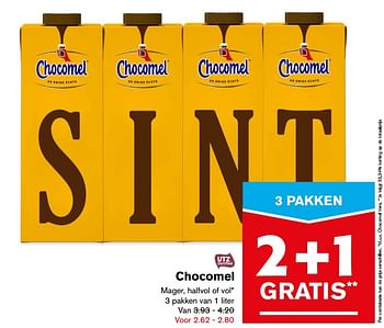 Aanbiedingen Chocomel mager, halfvol of vol - Chocomel - Geldig van 22/11/2017 tot 28/11/2017 bij Hoogvliet