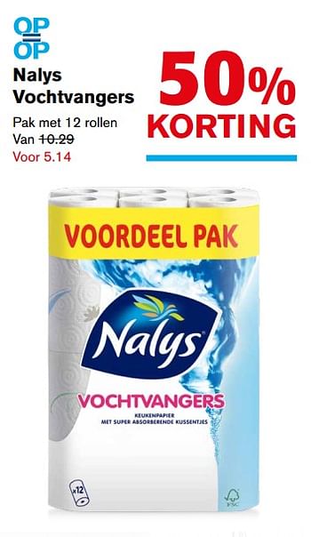 Aanbiedingen Nalys vochtvangers - Nalys - Geldig van 22/11/2017 tot 28/11/2017 bij Hoogvliet