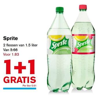 Aanbiedingen Sprite - Sprite - Geldig van 22/11/2017 tot 28/11/2017 bij Hoogvliet