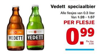 Aanbiedingen Vedett speciaalbier - Vedett - Geldig van 22/11/2017 tot 28/11/2017 bij Hoogvliet