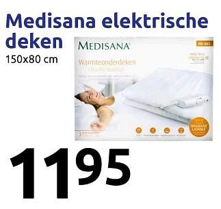 Aanbiedingen Medisana elektrische deken - Medisana - Geldig van 15/11/2017 tot 21/11/2017 bij Action