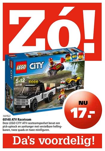 Aanbiedingen Atv raceteam - Lego - Geldig van 16/11/2017 tot 06/12/2017 bij Marskramer