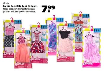 Aanbiedingen Barbie complete look fashions - Mattel - Geldig van 16/11/2017 tot 06/12/2017 bij Marskramer