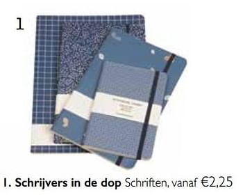 Aanbiedingen Schrijvers in de dop schriften - Huismerk - Dille &amp; Kamille - Geldig van 01/11/2017 tot 31/03/2018 bij Dille & Kamille