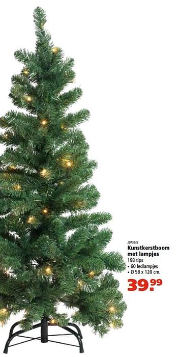 Aanbiedingen Kunstkerstboom met lampjes - Huismerk - Marskramer - Geldig van 16/11/2017 tot 06/12/2017 bij Marskramer