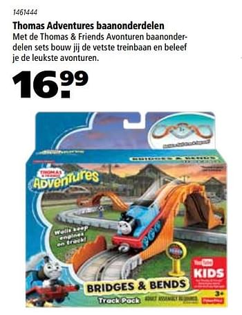 Aanbiedingen Thomas adventures baanonderdelen - Fisher-Price - Geldig van 16/11/2017 tot 06/12/2017 bij Marskramer