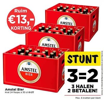 Aanbiedingen Amstel bier - Amstel - Geldig van 19/11/2017 tot 25/11/2017 bij Vomar