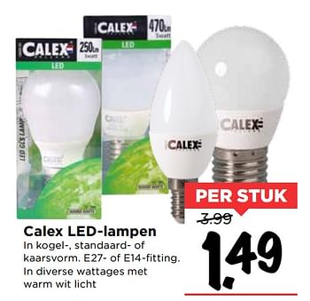Aanbiedingen Calex led-lampen - Calex - Geldig van 19/11/2017 tot 25/11/2017 bij Vomar