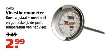 Aanbiedingen Vleesthermometer - Huismerk - Marskramer - Geldig van 16/11/2017 tot 06/12/2017 bij Marskramer