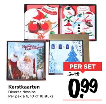 Aanbiedingen Kerstkaarten - Huismerk Vomar - Geldig van 19/11/2017 tot 25/11/2017 bij Vomar