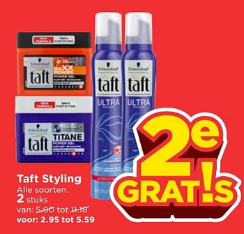 Aanbiedingen Taft styling - Schwartzkopf - Geldig van 19/11/2017 tot 25/11/2017 bij Vomar