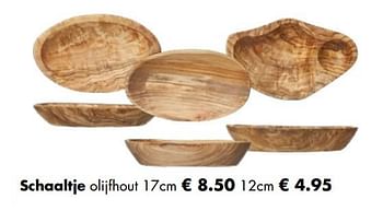 Aanbiedingen Schaaltje olijfhout - Huismerk - Multi Bazar - Geldig van 27/11/2017 tot 31/12/2017 bij Multi Bazar