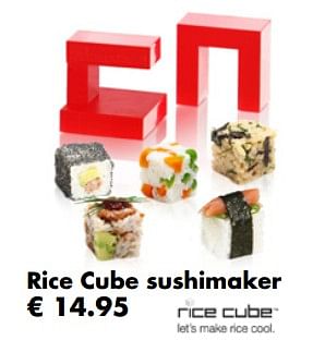 Aanbiedingen Rice cube sushimaker - Rice Cube - Geldig van 27/11/2017 tot 31/12/2017 bij Multi Bazar