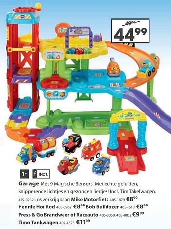 Aanbiedingen Garage - Vtech - Geldig van 23/10/2017 tot 05/12/2017 bij Top1Toys