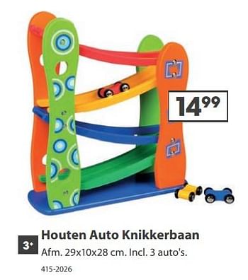 Aanbiedingen Houten auto knikkerbaan - Huismerk - Top1Toys - Geldig van 23/10/2017 tot 05/12/2017 bij Top1Toys