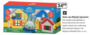 Aanbiedingen Huis van nijntje speelset - Nijntje - Geldig van 23/10/2017 tot 05/12/2017 bij Top1Toys